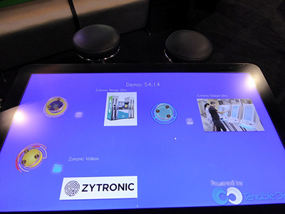 Zytronic 和Tangible Display 领先业界提供大尺寸触摸桌对象识别功能