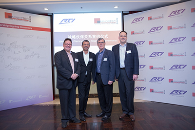 RTI与迈诗得（Mindstec）签署战略合作伙伴协议，双方开展深度合作