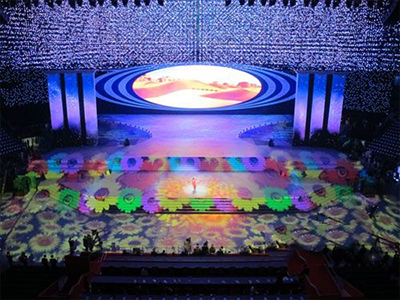 赢康助32台科视投影压轴世博闭幕式