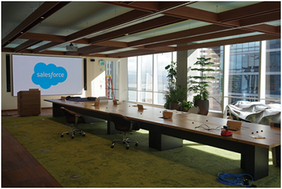 E-COUSTIC系统成功登陆大型企业Salesforce总部会议室