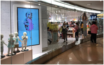 演绎GAP品牌故事,明基商用显示屏推动时装门店数字化