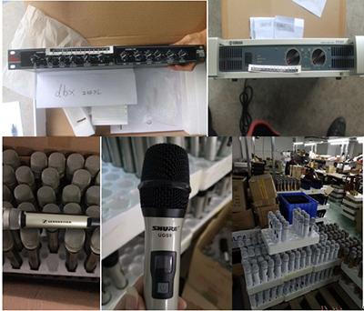 中国职能部门执法行动查获大量假冒的Shure、Sennheiser、Yamaha及Harman音频产品