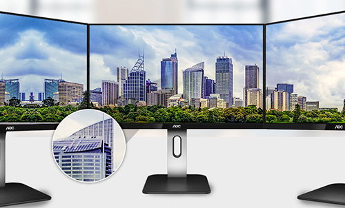 AOC商务办公显示器赋予企业高效生产力!